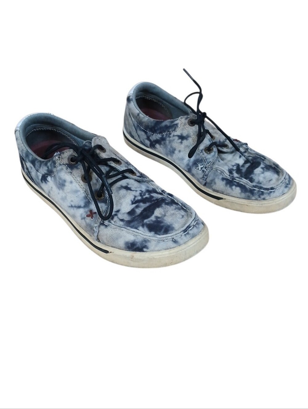 Twisted X Casual Tie-Dye Canvas Deck Shoes  Size 6.5
